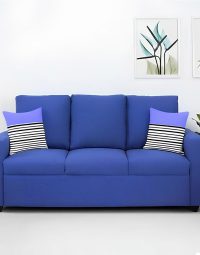 3-Seater-Sofa-Blue Rent Noida Delhi NCR