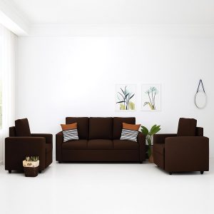 Five Seater Sofa on Rent (Blue & Brown) in Gurgaon & Noida