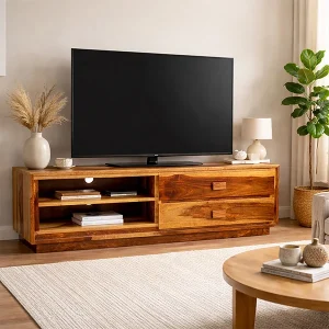 Wood led tv stand rent Noida Delhi near me