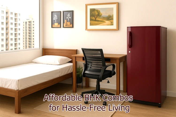 1BHK & 2BHK Bedroom Furniture Packages on Rent in Delhi Noida Gurugram