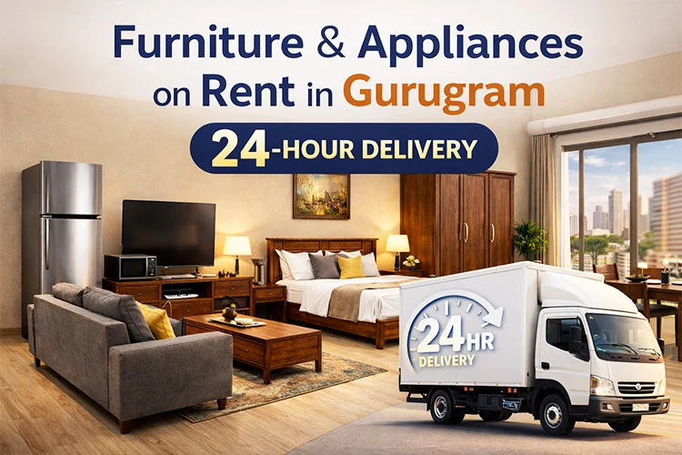 Premium furniture and appliances on rent for BHK homes in Gurugram