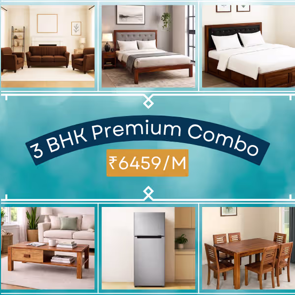 Rentofurnished 3bhk combos 3 bhk premium furniture appliances on Rent